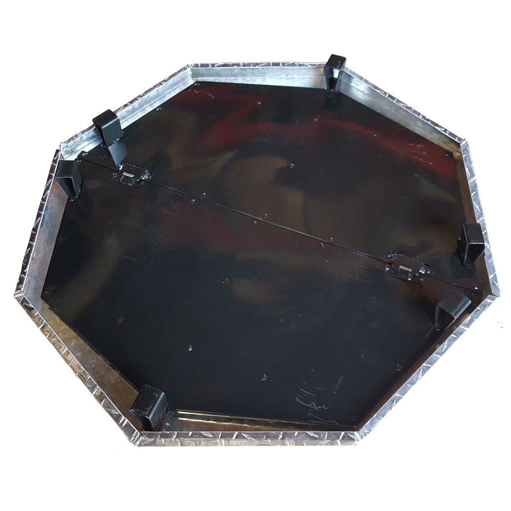 Northland Metal deck defender grass guard fire pit heat shield MAX bottom view. DD3040