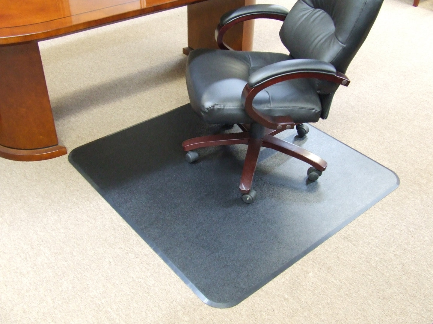 Rigid Plastic Chair Mat Junior 45"x38"